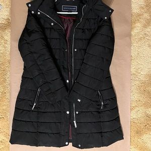 Tommy Hilfiger Midlength Puffer Jacket w/faux fur black
